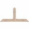 Ekena Millwork Portland Smooth Timber Gable Bracket, Douglas Fir, 60"W x 30"H x 5 1/2"D x 5 1/2"F, 12/12 Pitch GBW060X30X0606POR00SDF - alternate 1